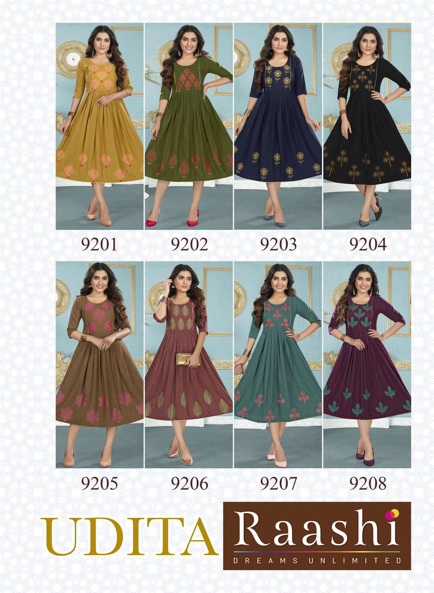 Raashi Udita Regular Wear Wholesale Anarkali Kurtis Catalog
